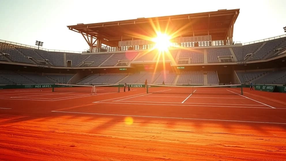 Franska öppna tennis världens största röda lertennis